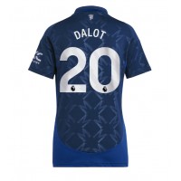 Manchester United Diogo Dalot #20 Replica Away Shirt Ladies 2024-25 Short Sleeve